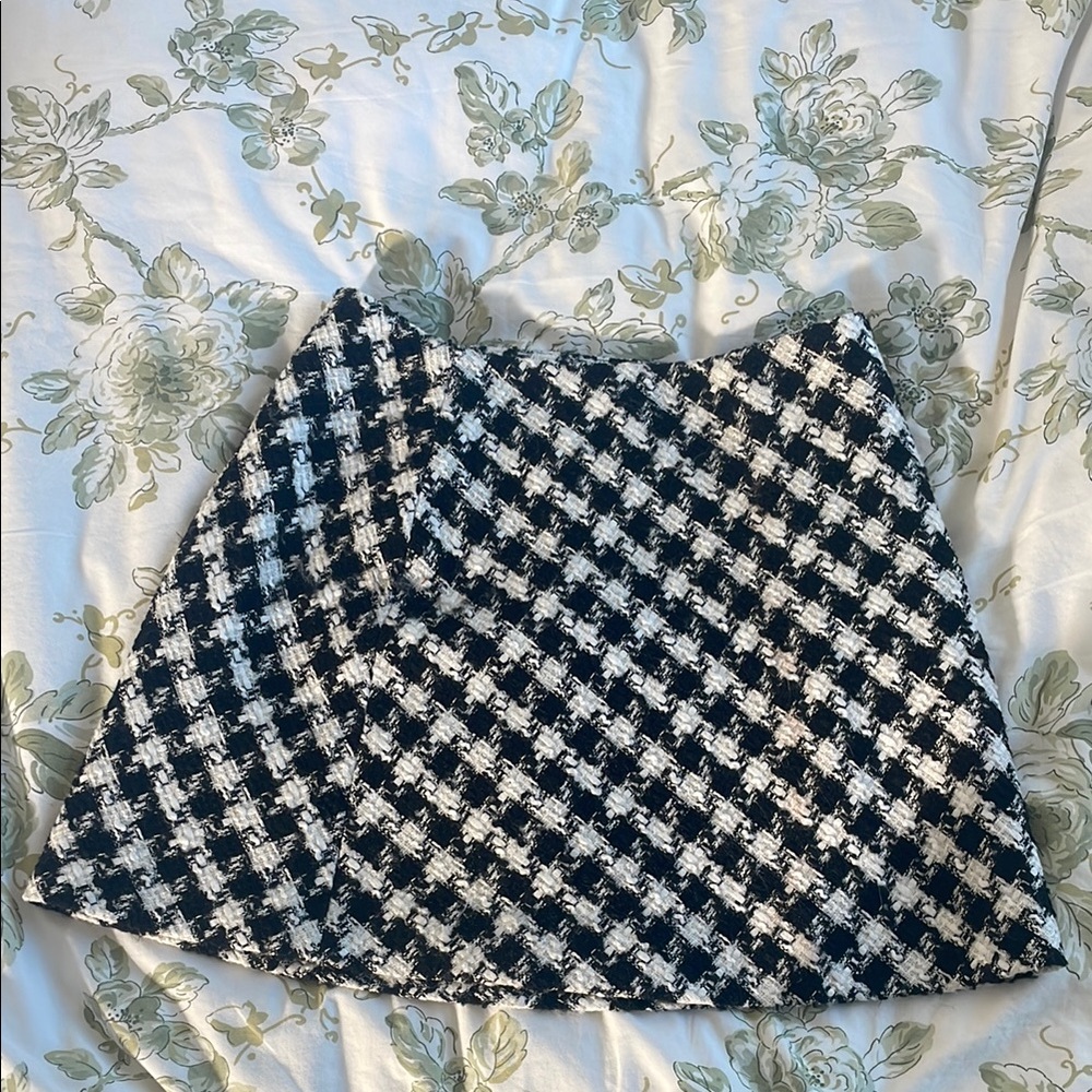 Chic Black and White Skirt